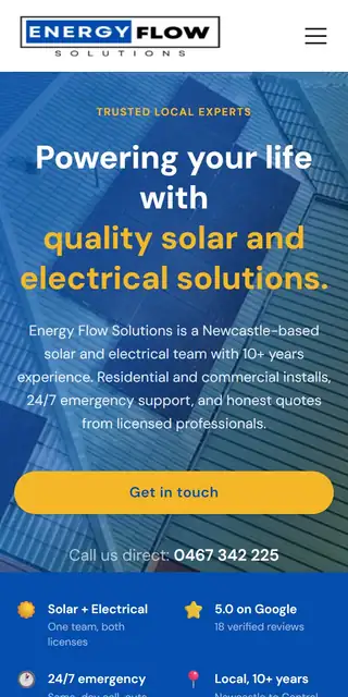 Energy Flow Solutions mobile