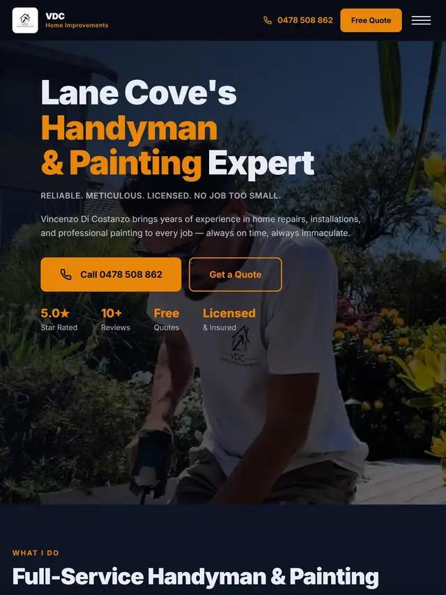 Example builder website on mobile, tablet, and desktop tablet